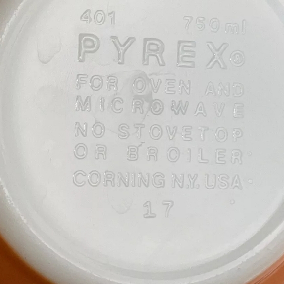 Vintage Pyrex Autumn Harvest Wheat Mixing Bowl Nesting Set of 4- 401 402 403 404 - Picture 4 of 12